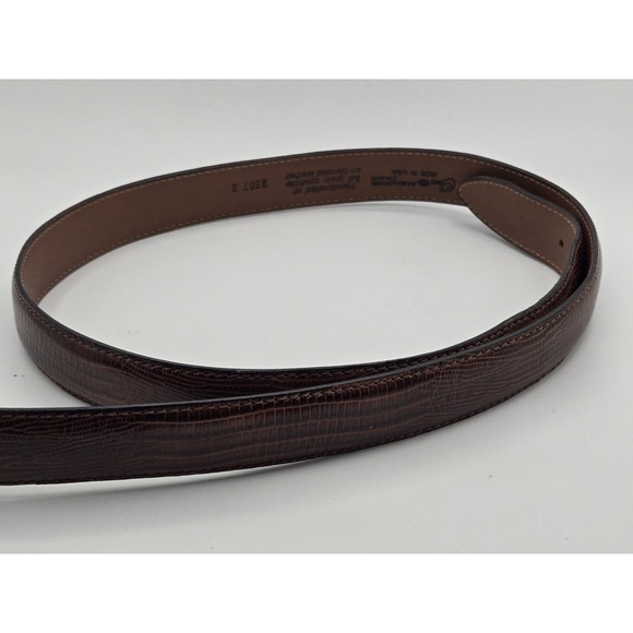 Colours by Alexander Julian Brown Full Grain Cowhide Belt - Size 42 - Picture 4 of 9